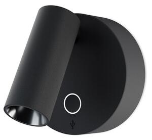 Nástenné svietidlo Elfy Usb čierna