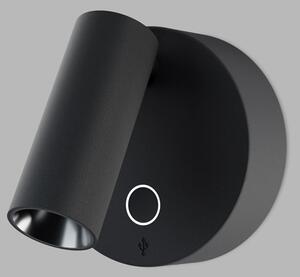 Nástenné svietidlo Elfy Usb čierna