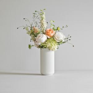 Porcelánová váza Lyngby biela - 15 cm