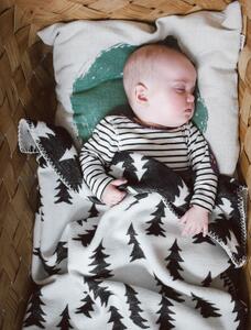 Detská bavlnená deka Gran Grey 70x100 cm
