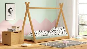 Drevená detská posteľ Tipi Popol 70 x 140 cm