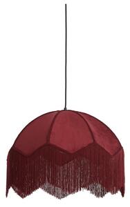 Vínové závesné svietidlo s textilným tienidlom ø 60 cm Malacia – Light & Living
