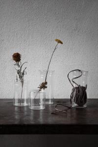 Sklenená váza s viečkom Vas 15 cm
