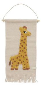 Textilná detská dekorácia na stenu Žirafa