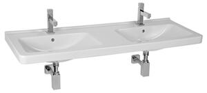 Dvojumývadlo Jika Cubito 130x48,5 cm dva otvory pre batériu H8144200001041