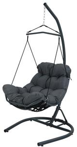 Závesné kreslo ZEPHYR antracitové FAT0449
