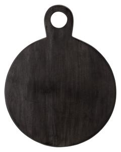 Okrúhla servírovacia doštička Black Acacia 46 cm