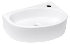 Rohové umývadielko Glacera Bigio 42x29,5 cm otvor pre batériu vpravo BG4229