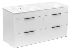 Kúpeľňová skrinka s umývadlom Jika Plan 120x44,1x62,2 cm biela H4536621763001