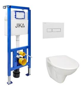 Cenovo zvýhodnený závesný WC set Jika do ľahkých stien / predstenová montáž + WC Jika Nila KMPLJIKAS