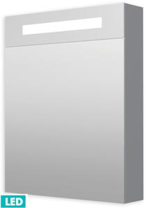 Zrkadlová skriňa 60 cm s LED osvetlením, 1 dvere ľavé, zásuvka+vypínač, IP44 GALZS60LED