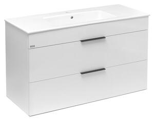 Kúpeľňová skrinka s umývadlom Jika Plan 100x44,1x62,2 cm biela H4536521763001