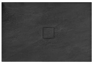 Sprchová vanička Rea Stone 80x120 cm čierna