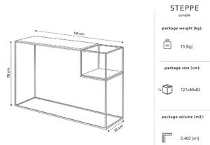 Konzolový stôl Steppe 116 × 35 × 78 cm MICADONI HOME
