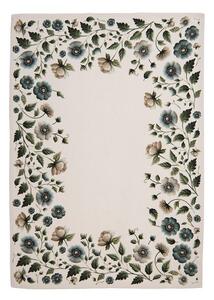 Béžová bavlnená utierka s kvetmi Gently Blooming - 50*70 cm - Clayre & Eef