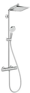 Sprchový systém Hansgrohe Crometta E na stěnu s termostatickou batériou chróm 27271000