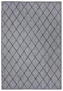 NORTHRUGS - Hanse Home koberce Kusový koberec Twin-Wendeteppiche 105456 Night Silver – na von aj na doma - 160x230 cm