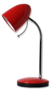 Aigostar B.V. Aigostar - Stolná lampa 1xE27/36W/230V červená/chróm AI0355 + záruka 3 roky zadarmo