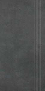 Schodovka Rako Extra čierna 30x60 cm reliéfna DCPSR725.1