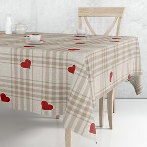 Obrus ​​PVC M-198A – Srdce na kocke (rôzne veľkosti)