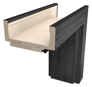Obložková zárubňa DRE 80 cm pre hrúbku steny 8-10 cm brest antracit pravá O1JA80P