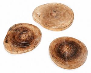 Podtácok z teakového dreva Boho Coaster 10 cm