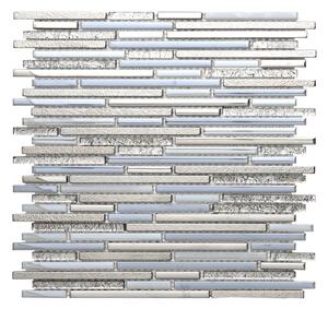 Sklenená mozaika Premium Mosaic platin 30x30 cm lesk MOSMIXPLATIN