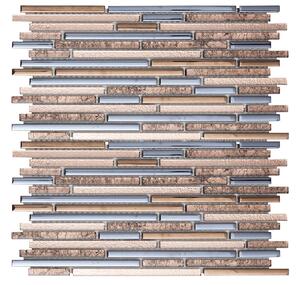Sklenená mozaika Premium Mosaic bronze 30x30 cm lesk MOSMIXBRONZE