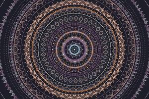 Tapeta Mandala so vzorom slnka vo fialových odtieňoch