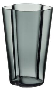 Sklenená váza Alvar Aalto Dark Grey 22 cm