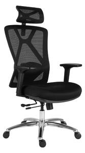 Kancelárska ergonomická stolička Neoseat VIBE — čierna, nosnosť 150 kg