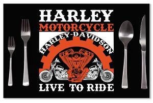 Sablio Prestieranie Harley-Davidson Live to ride: 40x30cm