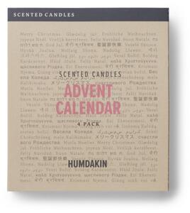 Vonné sviečky Adventný kalendár - sada 4 ks