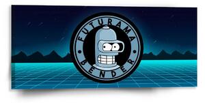 Sablio Obraz Futurama Bender Štvrtá dimenzia - 110x50 cm