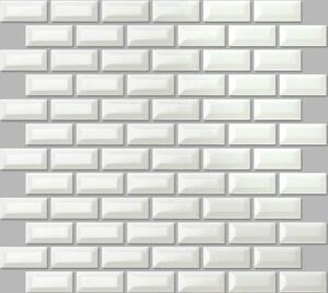 Keramická mozaika Premium Mosaic biela 30x30 cm lesk MOS2348WH