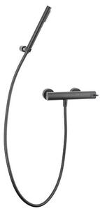 Sprchová batéria Paffoni Light so sprchovacím setom 150 mm čierna LIG168DNO