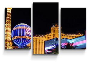 Sablio Obraz - 3-dílný Las Vegas 3 - 75x50 cm