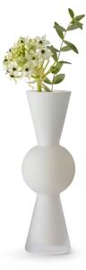 Sklenená váza BonBon White 23 cm