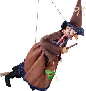 Veľká striga na metle 110cm (Dekorácia na halloween)