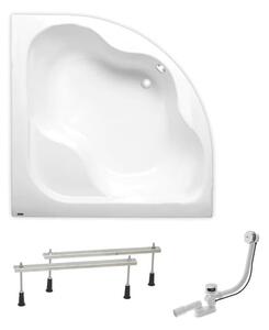 Rohová vaňa Laguna Samanta Plus 140x140 cm akrylát ľavá aj pravá SIKOSM1400AN
