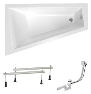 Asymetrická vaňa Laguna Idea Plus 160x100 cm akrylát ľavá SIKOID1600LAPN