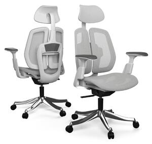 Ergonomická kancelárska stolička Liftor Active, svetlosivá (sieťovina)