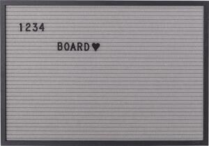 Plstená tabuľa Notice Board s písmenkami 25x18 cm