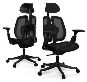 Ergonomická kancelárska stolička Liftor Active, čierná (sieťovina)