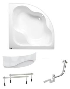Rohová vaňa Laguna Syntia Plus 150x150 cm akrylát ľavá aj pravá SIKOSY1500APNP