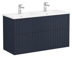 Kúpeľňová skrinka s umývadlom VitrA Root 120x67x46 cm modrá mat ROOTG120BINTS