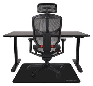 Herný set Ultra: stolička Enjoy 2 Ultra + výškovo nastaviteľný písací stôl Alto 102 Black + ochranná podložka pod stoličku