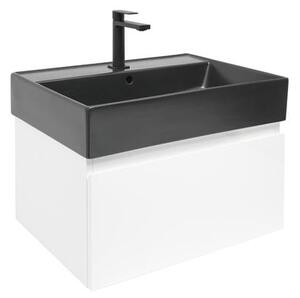 Kúpeľňová skrinka s umývadlom SAT B-WAY 59x30x45 cm biely lesk BWAY60WU2BB