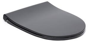 WC doska VitrA Sento duroplast čierna matná 120-083R009