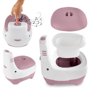 Interaktívny nočník so zvukom splachovania Kidwell FINO Pink